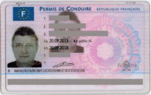 Compétences : Nouveau permis de conduire recto